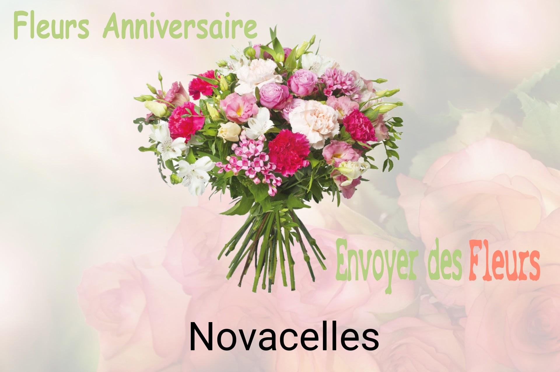 Bouquet de fleurs d’anniversaire livré à Novacelles